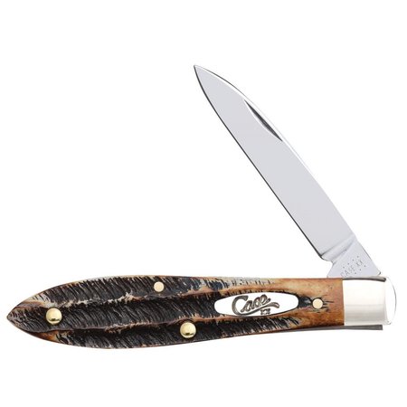 Case Cutlery Knife, 6.5 Bone Stag Teardrop 65308